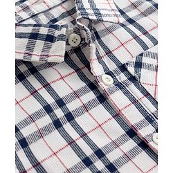 Babyhug Cotton Woven Shirt Full Sleeve Regular Collar Check Multi 12-18 Months