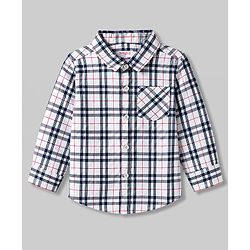 Babyhug Cotton Woven Shirt Full Sleeve Regular Collar Check Multi 12-18 Months