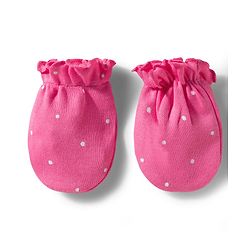Babyhug 100% Cotton Interlock Knit Full Sleeves Inner Wear Set With Cap Mittens & Booties  - Baby Pink