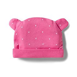Babyhug 100% Cotton Interlock Knit Full Sleeves Inner Wear Set With Cap Mittens & Booties  - Baby Pink