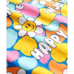 Babyhug Cotton Knit Full Sleeves Co-ord Night Suit With Floral Print - Multicolor