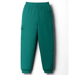 Babyhug Cotton Knit Full Length Lounge Pant With Alphabet Patch - Mint Green