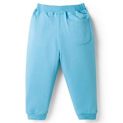 Babyhug Cotton Knit Full Length Lounge Pant With Text Print - Multicolor