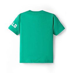 Babyhug Disney Single Jersey Knit Half Sleeves T-Shirts with Mickey & Friends Graphic Pack of 3 - Blue Orange & Green
