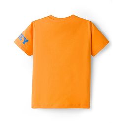 Babyhug Disney Single Jersey Knit Half Sleeves T-Shirts with Mickey & Friends Graphic Pack of 3 - Blue Orange & Green
