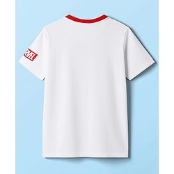 Babyhug Marvel Single Jersey Knit Half Sleeves T-Shirt & Lounge Pant Set with Captain America Graphic - Navy Blue
