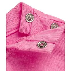 Babyhug Cotton Knit Full Sleeves Night Suit With Floral Print - Pink