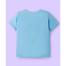 Babyhug Disney Single Jersey Knit Half Sleeves T-Shirts with Mickey Mouse Graphic Pack of 3 - Light Blue Orange & White