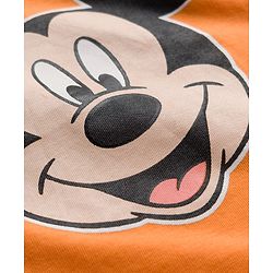 Babyhug Disney Single Jersey Knit Half Sleeves T-Shirts with Mickey Mouse Graphic Pack of 3 - Light Blue Orange & White