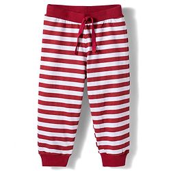 Babyhug Cotton Knit Full Length Striped & Teddy Bear Printed Lounge Pants Pack of 3 - Multicolor