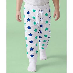 Babyhug Cotton Jersey Knit Full Length Lounge Pants with Dino & Star Print Pack of 3 - Multicolor