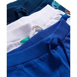 Babyhug Cotton Jersey Knit Full Length Lounge Pants with Dino & Star Print Pack of 3 - Multicolor