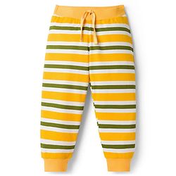 Babyhug Single Jersey Cotton Knit Full Length Striped Lounge Pants Pack Of 3 -Multicolour