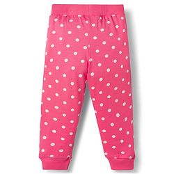 Babyhug Single Jersey Knit Full Length Lounge Pants With Floral & Polka Dot Print Pack of 3 - Multicolor