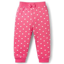 Babyhug Single Jersey Knit Full Length Lounge Pants With Floral & Polka Dot Print Pack of 3 - Multicolor