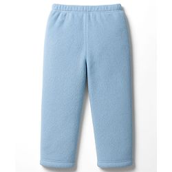 Babyhug Velour Cotton Knit Full Sleeves Winter Night Suit with Bear Design - Light Blue