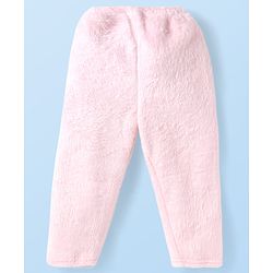 Babyhug Cotton Knit Full Sleeves Hooded Winter Wear Night Suit With Animal Face Embroidery - Pink