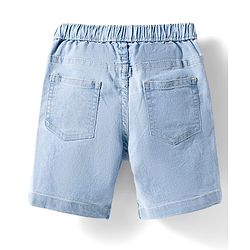 Babyhug Cotton Woven Half Sleeves Printed Shirt & Denim Shorts Set - Multicolor