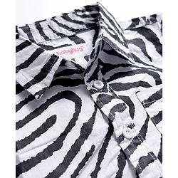Babyhug Cotton Woven Half Sleeves Printed Shirt & Denim Shorts Set - Multicolor