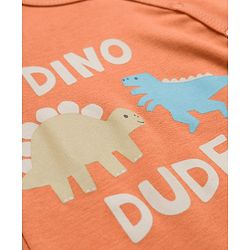 Babyhug 100% Cotton Knit Full Sleeves Jhablas with Dino Print & Stripes Pack of 3 - Multicolor