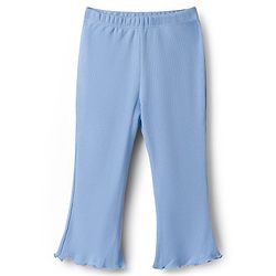 Babyhug Cotton Knit Full Length Solid Color Flared Legging - Blue