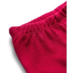 Babyhug Cotton Knit Full Length Solid Color Flared Legging - Maroon