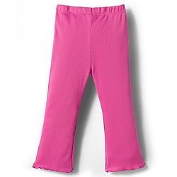 Babyhug Cotton Knit Full Length Solid Color Flared Legging - Pink