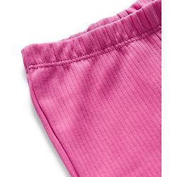 Babyhug Cotton Knit Full Length Solid Color Flared Legging - Pink