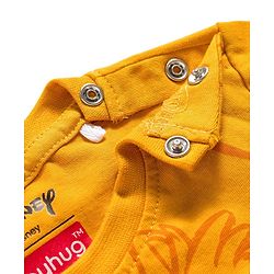 Babyhug Disney Single Jersey Knit Half Sleeves T-Shirts with Chip N Dale Graphic Pack of 3 - Orange Aqua Blue & Green