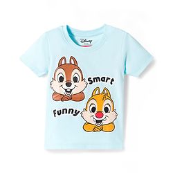 Babyhug Disney Single Jersey Knit Half Sleeves T-Shirts with Chip N Dale Graphic Pack of 3 - Orange Aqua Blue & Green