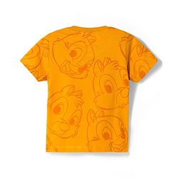 Babyhug Disney Single Jersey Knit Half Sleeves T-Shirts with Chip N Dale Graphic Pack of 3 - Orange Aqua Blue & Green