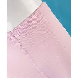 Cute Walk by Babyhug Cotton Knit Footed Anti Bacterial Tights With Floral Design - Pink