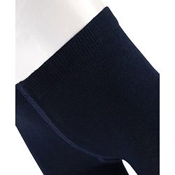 Cute Walk by Babyhug Cotton Knit Anti Bacterial Footed Tights With Unicorn Design - Navy Blue