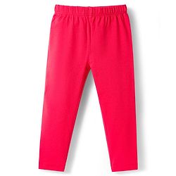 Babyhug Cotton Lycra Knit Full Length Leggings With Polka Dot Print Pack Of 3 - Blue Red & White