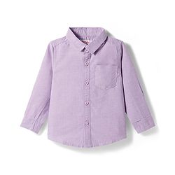 Babyhug Cotton Woven Full Sleeves Shirt & Denim Jeans Set - Blue