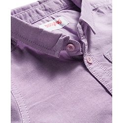 Babyhug Cotton Woven Full Sleeves Shirt & Denim Jeans Set - Blue