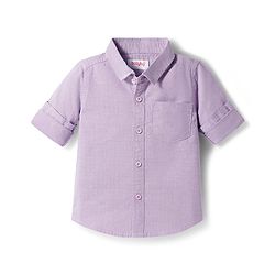 Babyhug Cotton Woven Full Sleeves Shirt & Denim Jeans Set - Blue