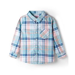 Babyhug Cotton Woven Full Sleeves Checkered Shirt & Trouser Set - Multicolor