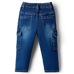 Babyhug Cotton Woven Full Sleeves Checkered Shirt & Denim Jeans Set with Detachable Hood - Multicolor