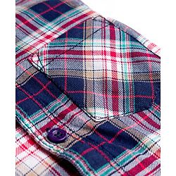 Babyhug Cotton Woven Full Sleeves Checkered Shirt & Denim Jeans Set with Detachable Hood - Multicolor