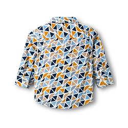Babyhug Cotton Woven Full Sleeves Printed Shirt & Jeans Set - Multicolour & Blue