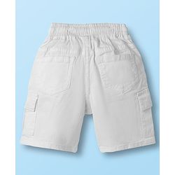 Babyhug Cotton Woven Half Sleeves Checks Shirt & Shorts Set - Multicolor & White
