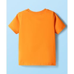 Babyhug Cotton Knit Half Sleeves Striped & Animal Printed T-Shirts Pack of 3 - Orange Blue & White