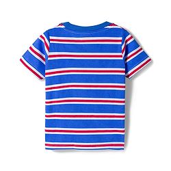 Babyhug Cotton Knit Half Sleeves T-Shirts with Vehicle Print & Stripes Pack of 3 - Red Yellow & Blue
