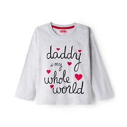 Babyhug Cotton Knit Full Sleeves Night Suit With Heart Print - White & Red