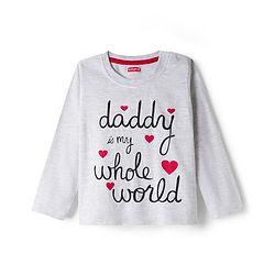 Babyhug Cotton Knit Full Sleeves Night Suit With Heart Print - White & Red