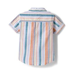 Babyhug Cotton Knit Half Sleeves Striped Shirt & Shorts Set - Multicolor