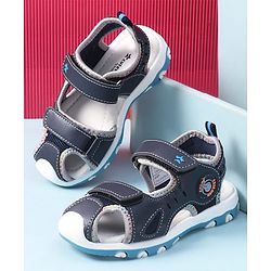 Cute Walk by Babyhug Velcro Closure Sandals - Navy Blue