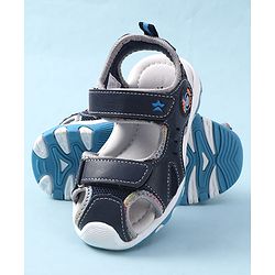 Cute Walk by Babyhug Velcro Closure Sandals - Navy Blue