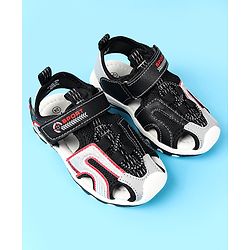 Cute Walk by Babyhug Velcro Closure Sandals With Sport Print - Black
